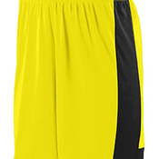 Adult Wicking Polyester Short with Contrast Inserts