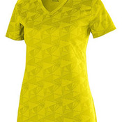Girls Wicking Printed Polyester Short-Sleeve T-Shirt