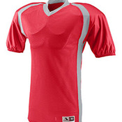 Youth Polyester Diamond Mesh V-Neck Jersey with Contrast Side Inserts