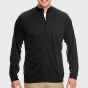 Adult Cool & Dry Sport Quarter-Zip Pullover with Side Panels