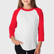 Youth Poly-Cotton 3/4-Sleeve T-Shirt