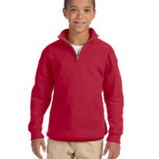 Youth 8 oz. NuBlend® Quarter-Zip Cadet Collar Sweatshirt