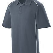 Adult Wicking Polyester Sport Shirt with Contrast Piping