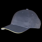 100% Brushed Cotton Twill Structured Sandwich Cap