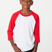 Youth Poly-Cotton 3/4-Sleeve T-Shirt