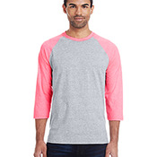 Men's 4.5 oz., 60/40 Ringspun Cotton/Polyester X-Temp® Baseball T-Shirt