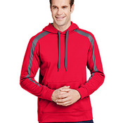Men's Spartan Tech-Fleece Color Block Hooded Sweatshirt