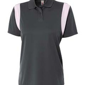 Ladies' Color Blocked Polo w/ Knit Collar